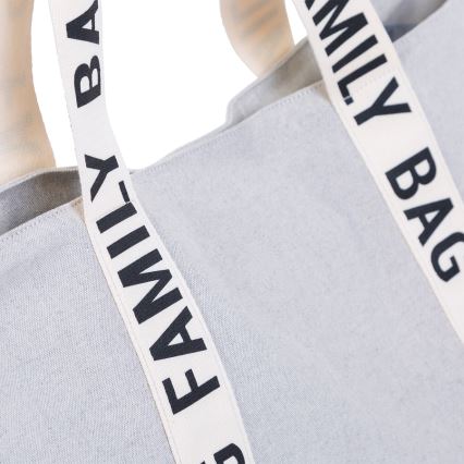 Childhome - Kelioninis krepšys FAMILY BAG CANVAS balta