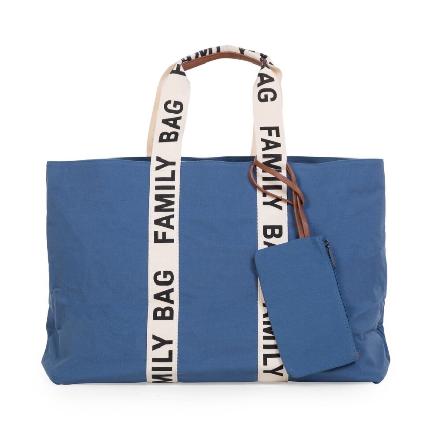 Childhome - Kelioninis krepšys FAMILY BAG CANVAS mėlyna