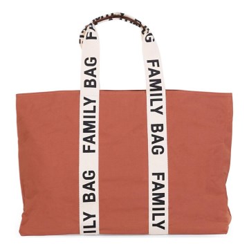 Childhome - Kelioninis krepšys FAMILY BAG CANVAS oranžinė