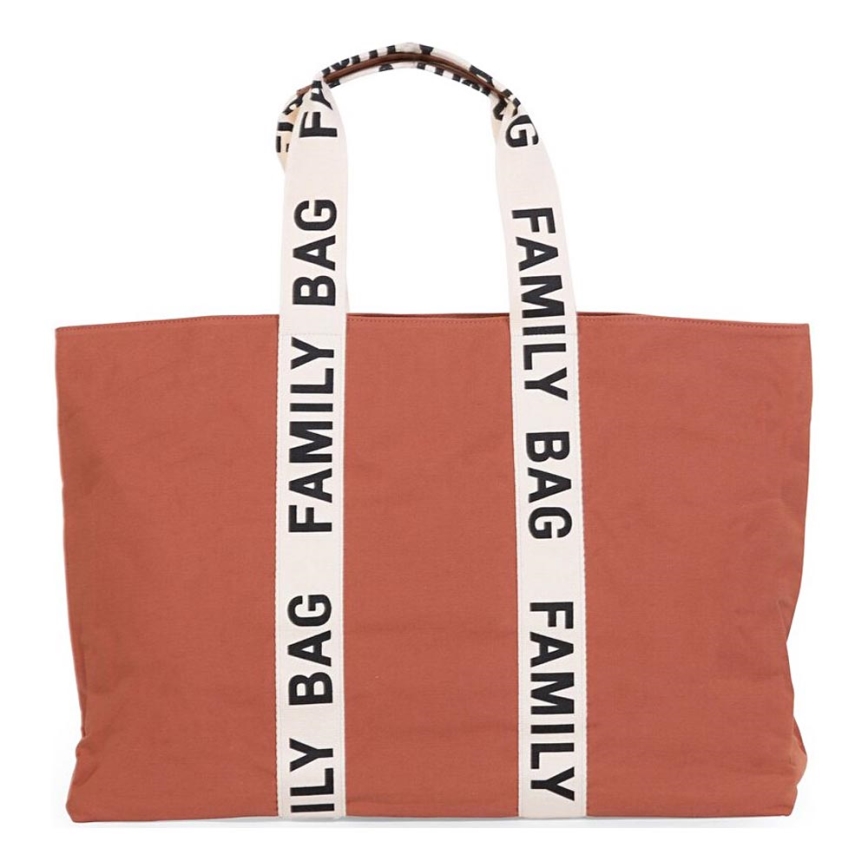 Childhome - Kelioninis krepšys FAMILY BAG CANVAS oranžinė