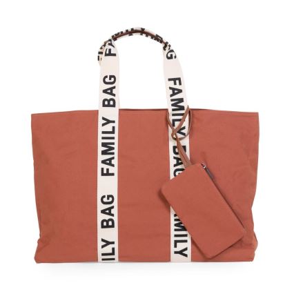 Childhome - Kelioninis krepšys FAMILY BAG CANVAS oranžinė