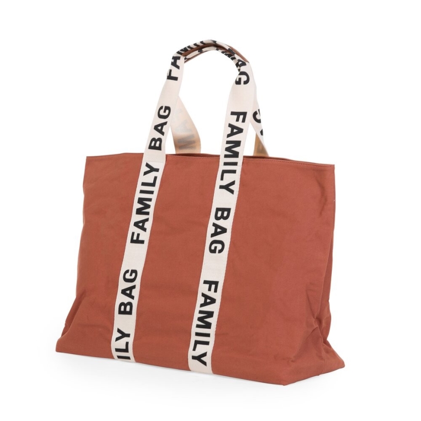 Childhome - Kelioninis krepšys FAMILY BAG CANVAS oranžinė
