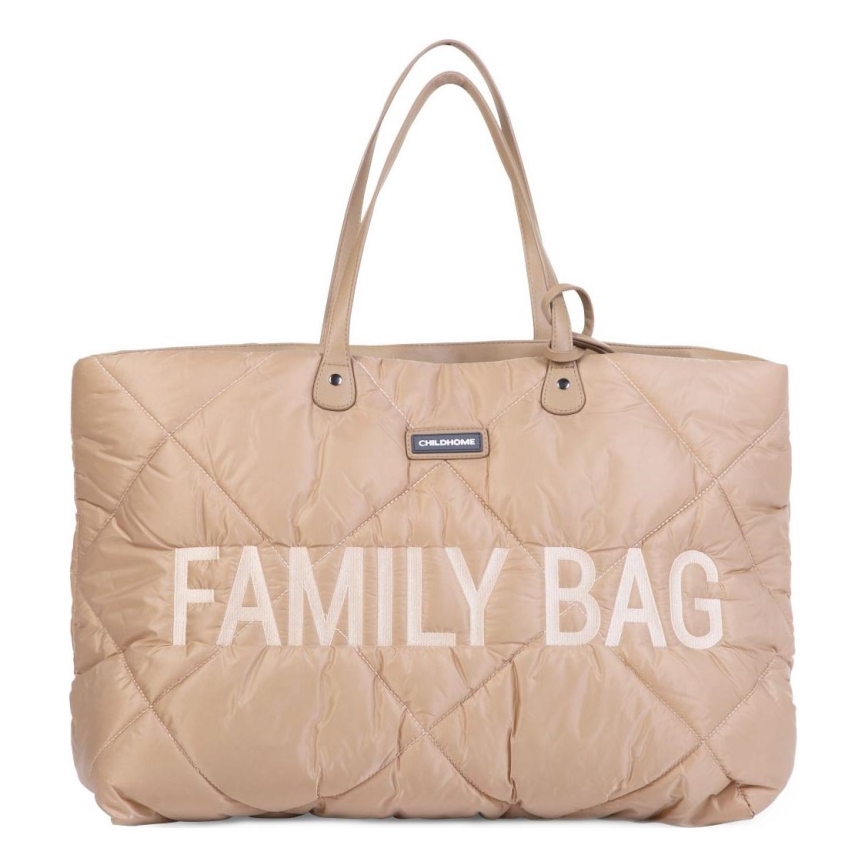 Childhome - Kelioninis krepšys FAMILY BAG PUFFERED kreminė