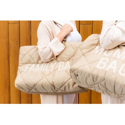 Childhome - Kelioninis krepšys FAMILY BAG PUFFERED kreminė