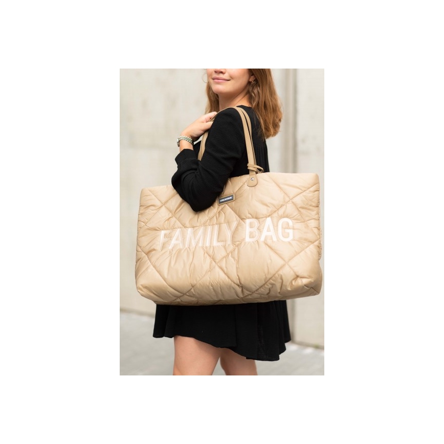 Childhome - Kelioninis krepšys FAMILY BAG PUFFERED kreminė