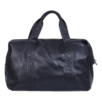 Childhome - Persirengimo krepšys MOMMY BAG LEATHER juoda