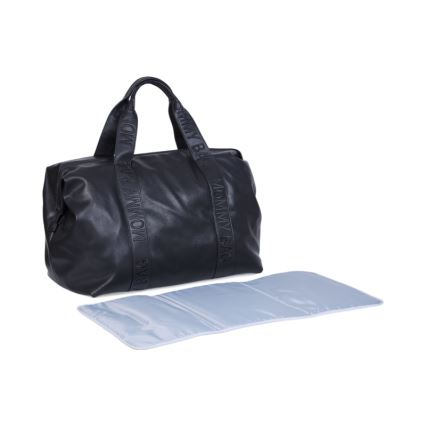 Childhome - Persirengimo krepšys MOMMY BAG LEATHER juoda