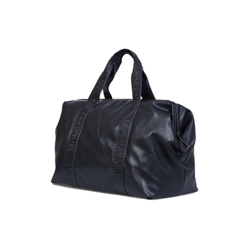 Childhome - Persirengimo krepšys MOMMY BAG LEATHER juoda