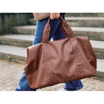 Childhome - Persirengimo krepšys MOMMY BAG LEATHER ruda