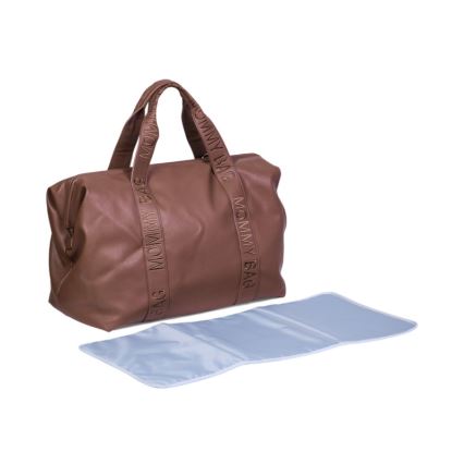 Childhome - Persirengimo krepšys MOMMY BAG LEATHER ruda