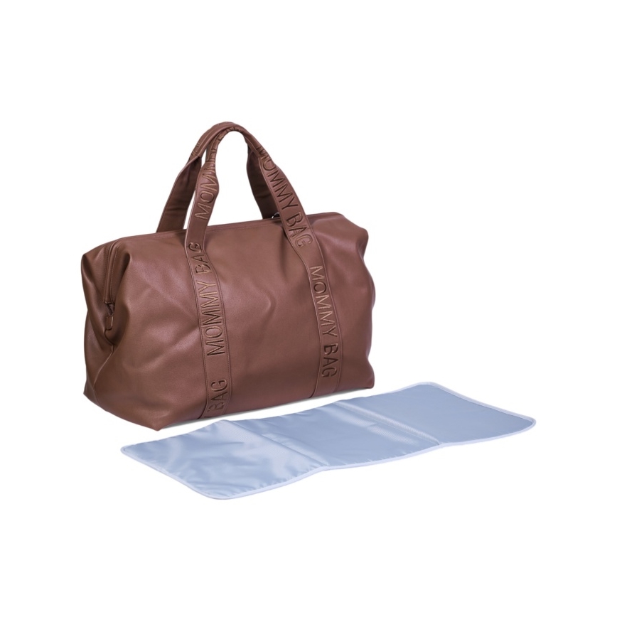 Childhome - Persirengimo krepšys MOMMY BAG LEATHER ruda
