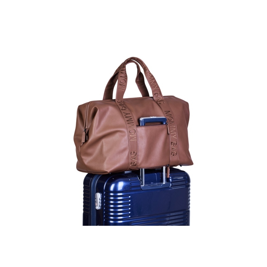 Childhome - Persirengimo krepšys MOMMY BAG LEATHER ruda