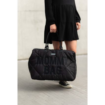 Childhome - Persirengimo krepšys MOMMY BAG PUFFERED juoda