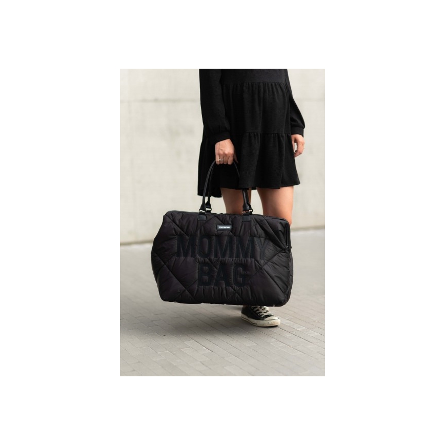 Childhome - Persirengimo krepšys MOMMY BAG PUFFERED juoda