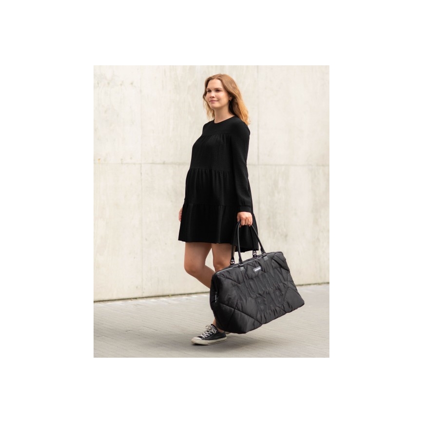 Childhome - Persirengimo krepšys MOMMY BAG PUFFERED juoda