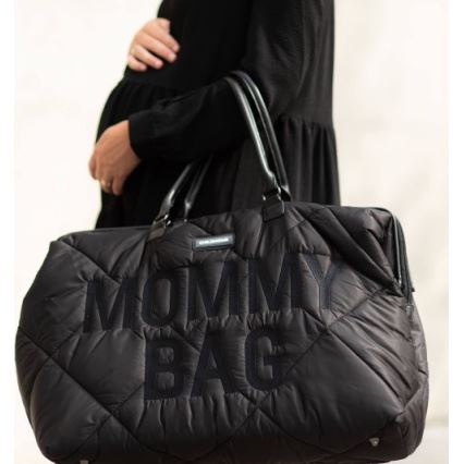 Childhome - Persirengimo krepšys MOMMY BAG PUFFERED juoda