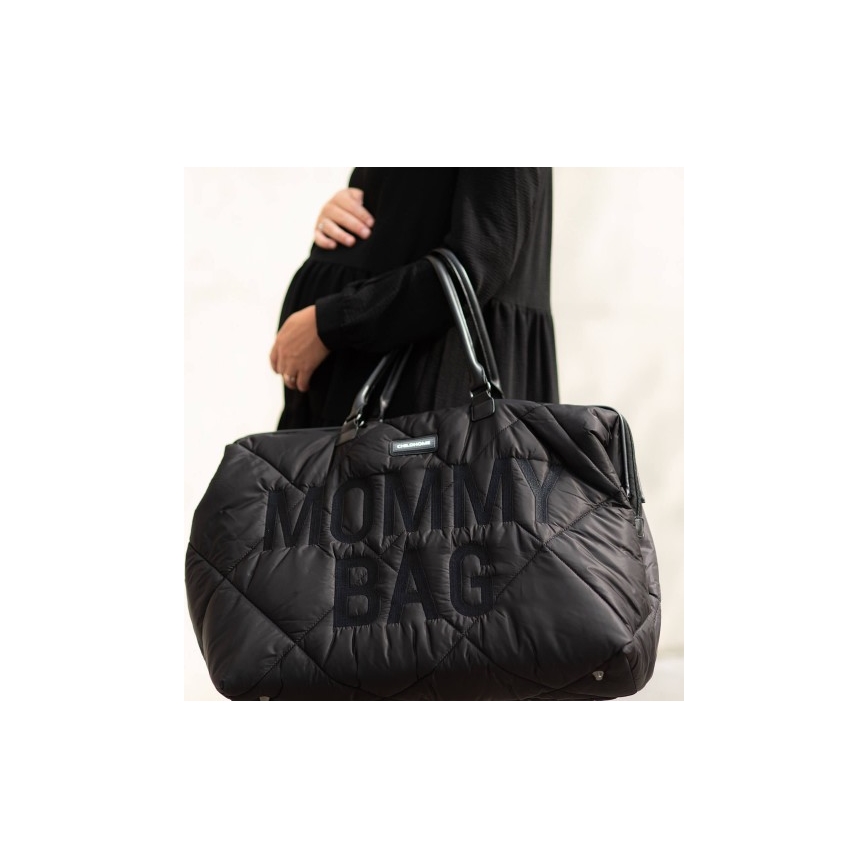 Childhome - Persirengimo krepšys MOMMY BAG PUFFERED juoda