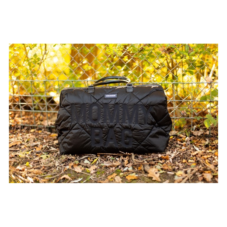 Childhome - Persirengimo krepšys MOMMY BAG PUFFERED juoda