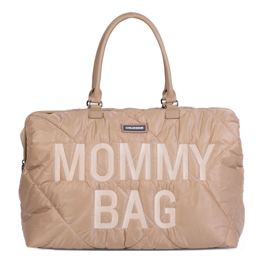 Childhome - Persirengimo krepšys MOMMY BAG PUFFERED smėlio spalva