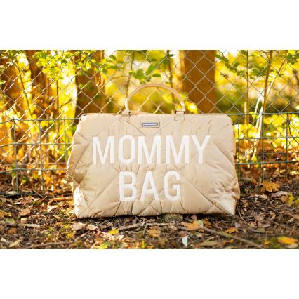 Childhome - Persirengimo krepšys MOMMY BAG PUFFERED smėlio spalva
