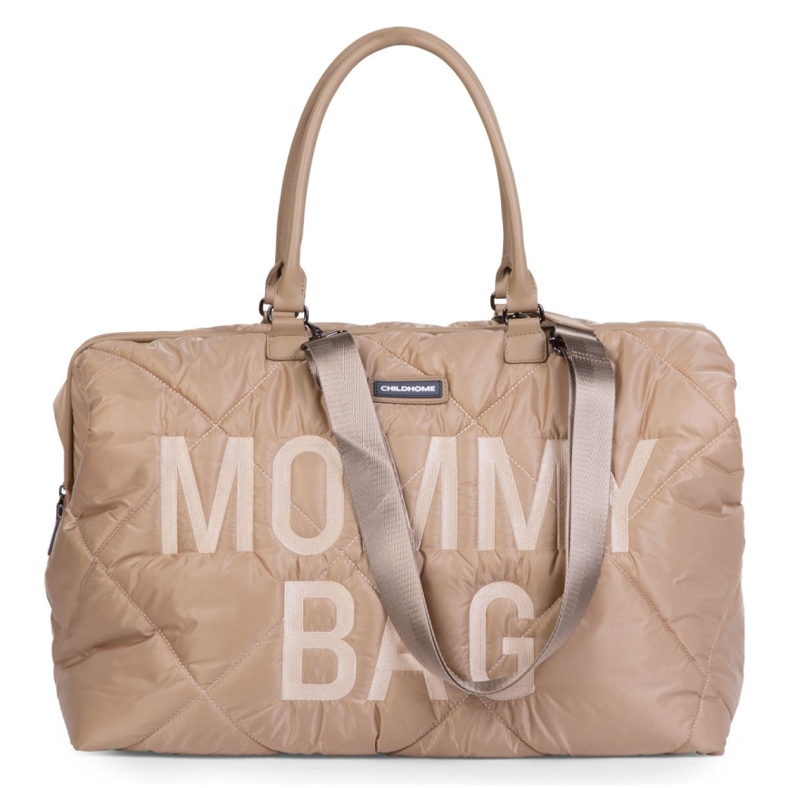 Childhome - Persirengimo krepšys MOMMY BAG PUFFERED smėlio spalva
