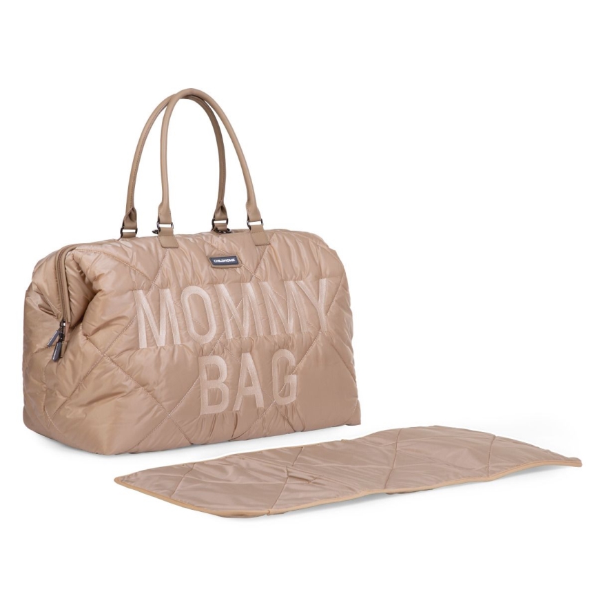 Childhome - Persirengimo krepšys MOMMY BAG PUFFERED smėlio spalva