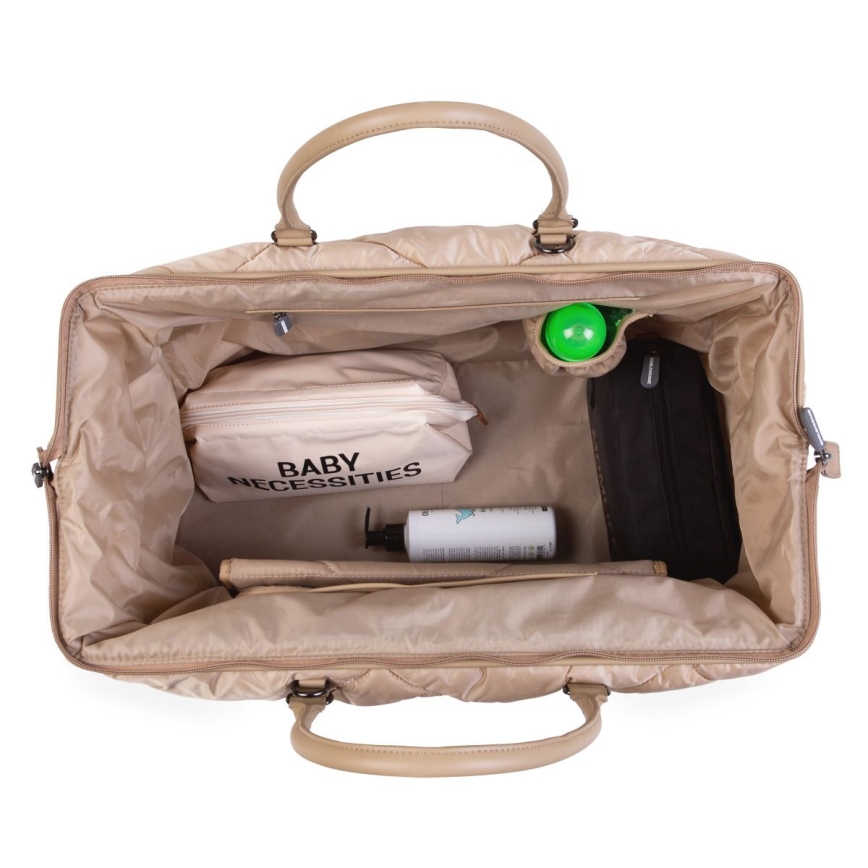 Childhome - Persirengimo krepšys MOMMY BAG PUFFERED smėlio spalva