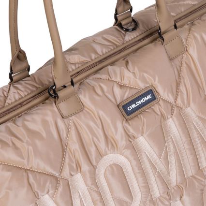 Childhome - Persirengimo krepšys MOMMY BAG PUFFERED smėlio spalva