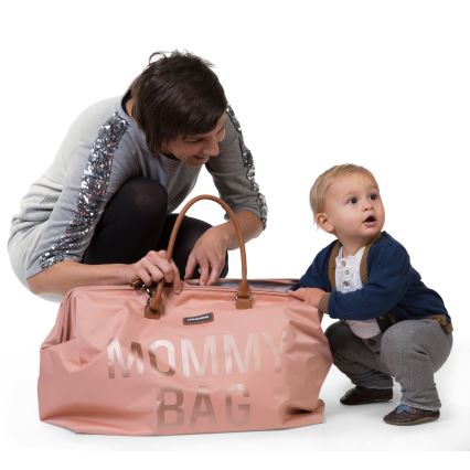 Childhome - Persirengimo krepšys MOMMY BAG rožinis