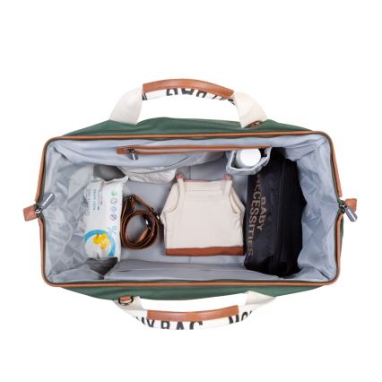 Childhome - Persirengimo krepšys MOMMY BAG žalia