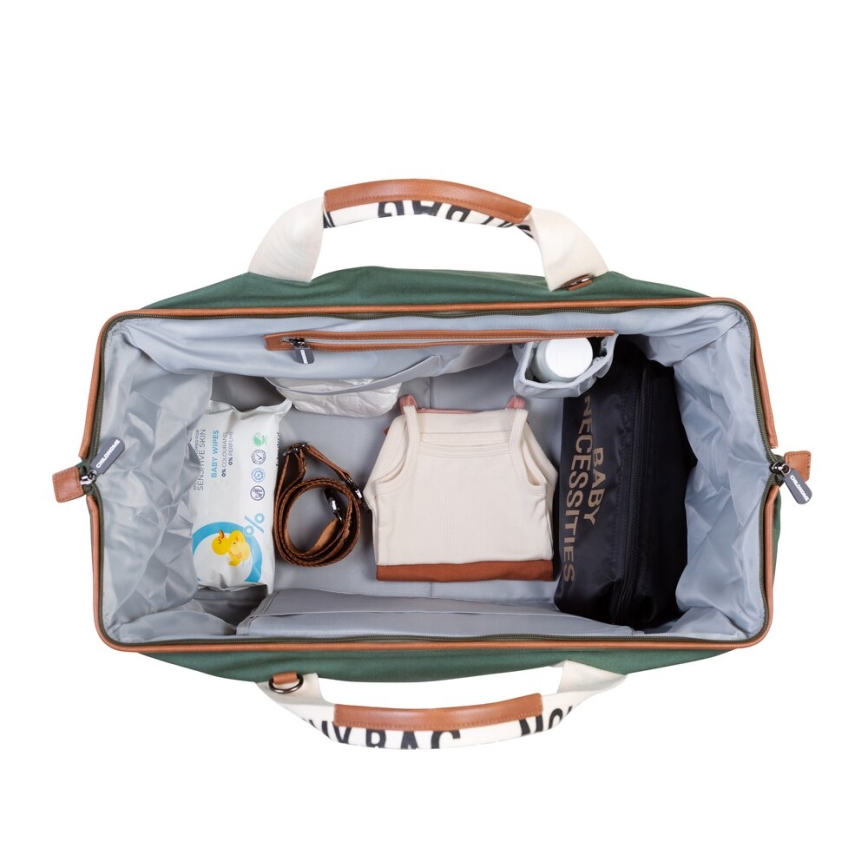 Childhome - Persirengimo krepšys MOMMY BAG žalia