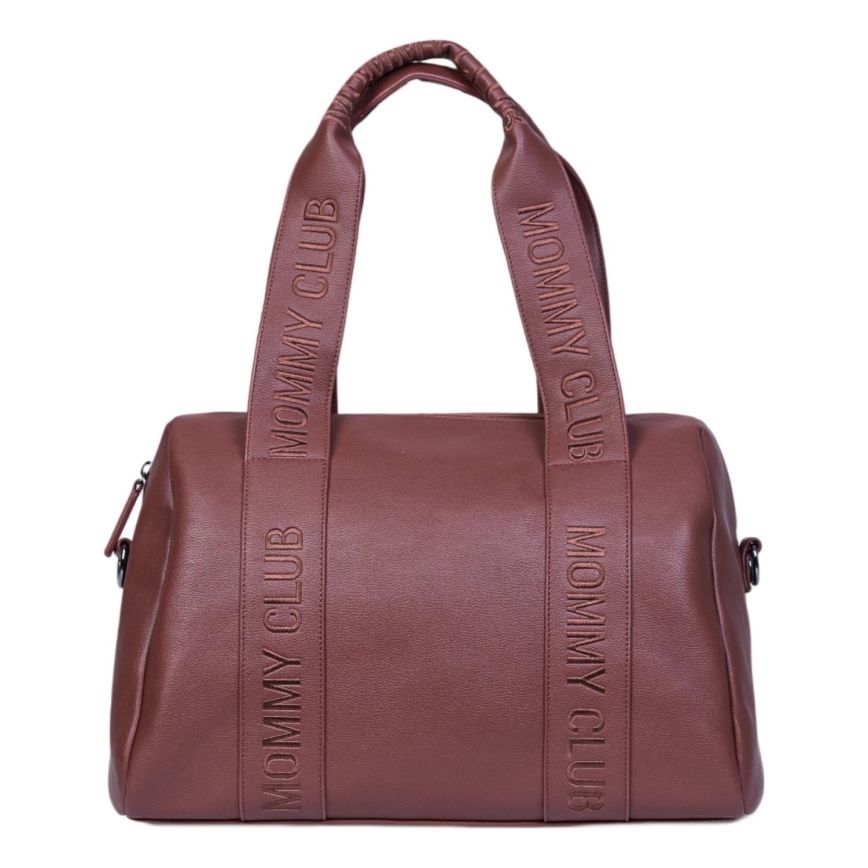 Childhome - Persirengimo krepšys MOMMY CLUB LEATHER ruda