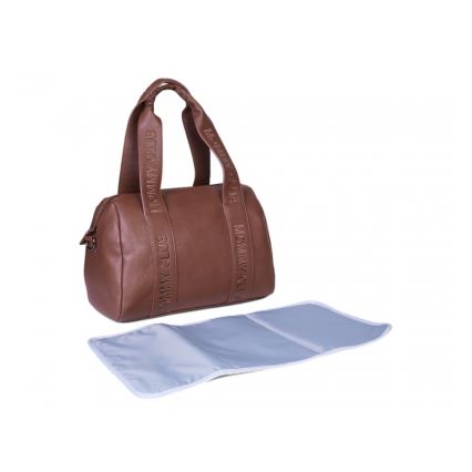 Childhome - Persirengimo krepšys MOMMY CLUB LEATHER ruda
