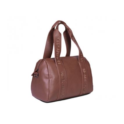 Childhome - Persirengimo krepšys MOMMY CLUB LEATHER ruda