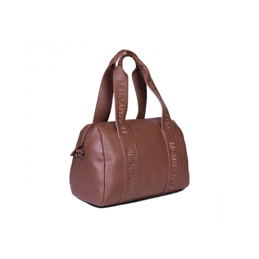 Childhome - Persirengimo krepšys MOMMY CLUB LEATHER ruda