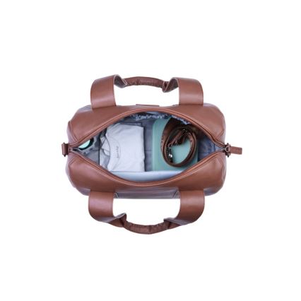 Childhome - Persirengimo krepšys MOMMY CLUB LEATHER ruda