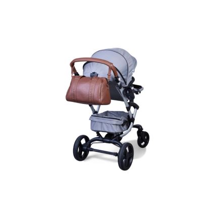 Childhome - Persirengimo krepšys MOMMY CLUB LEATHER ruda