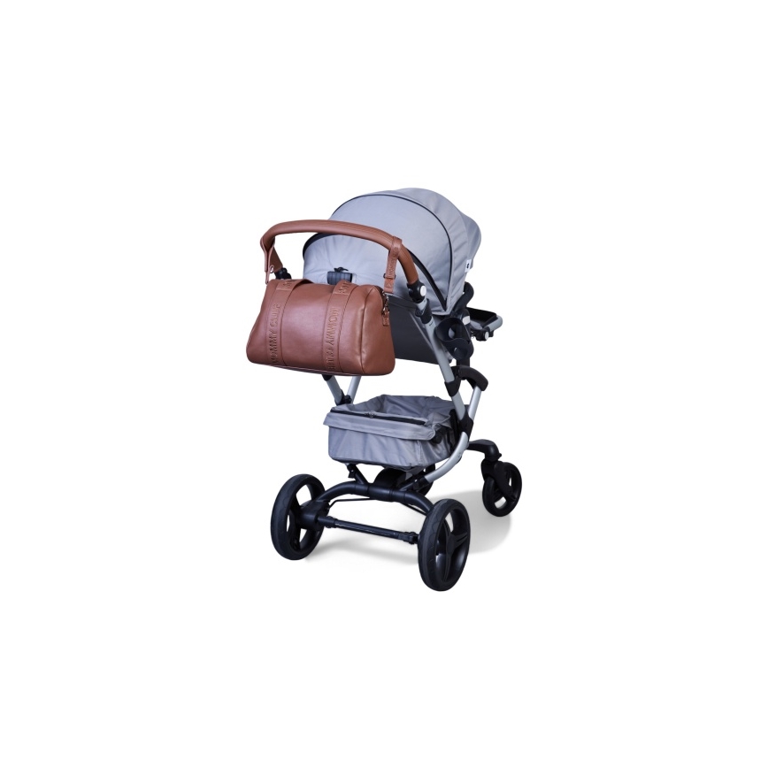 Childhome - Persirengimo krepšys MOMMY CLUB LEATHER ruda