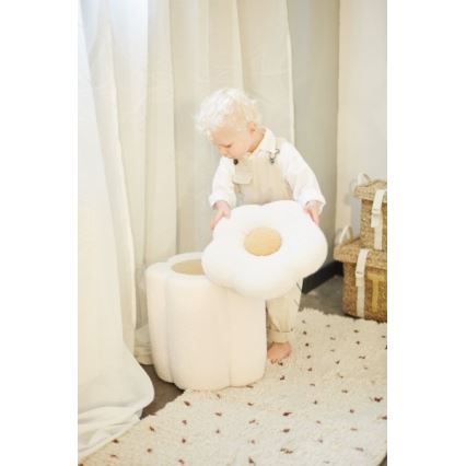 Childhome - Taburetas gėlė diametras 35 cm kreminė