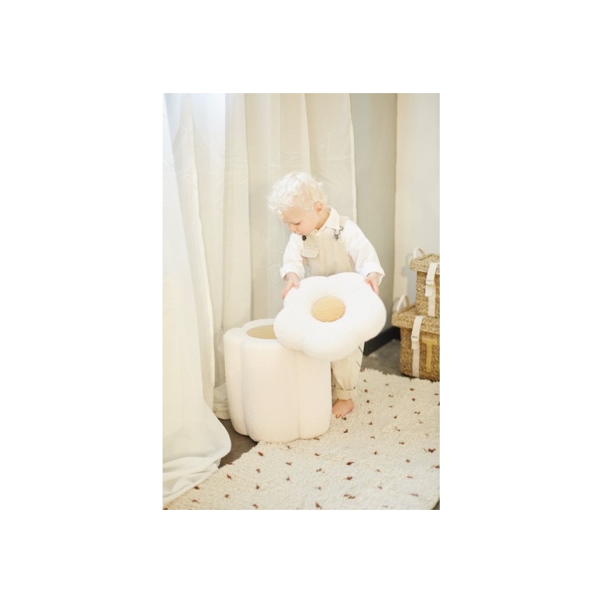 Childhome - Taburetas gėlė diametras 35 cm kreminė