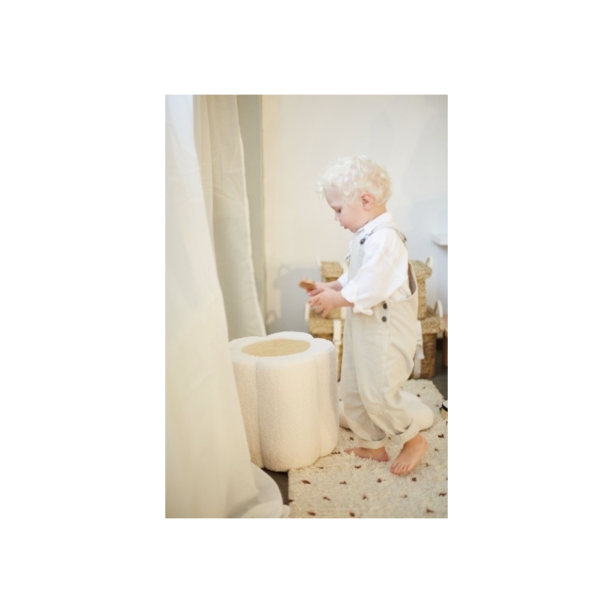 Childhome - Taburetas gėlė diametras 35 cm kreminė