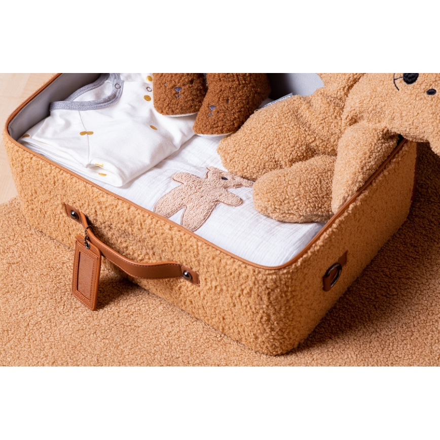 Childhome - Vaikiškas kelionių lagaminas TEDDY ruda