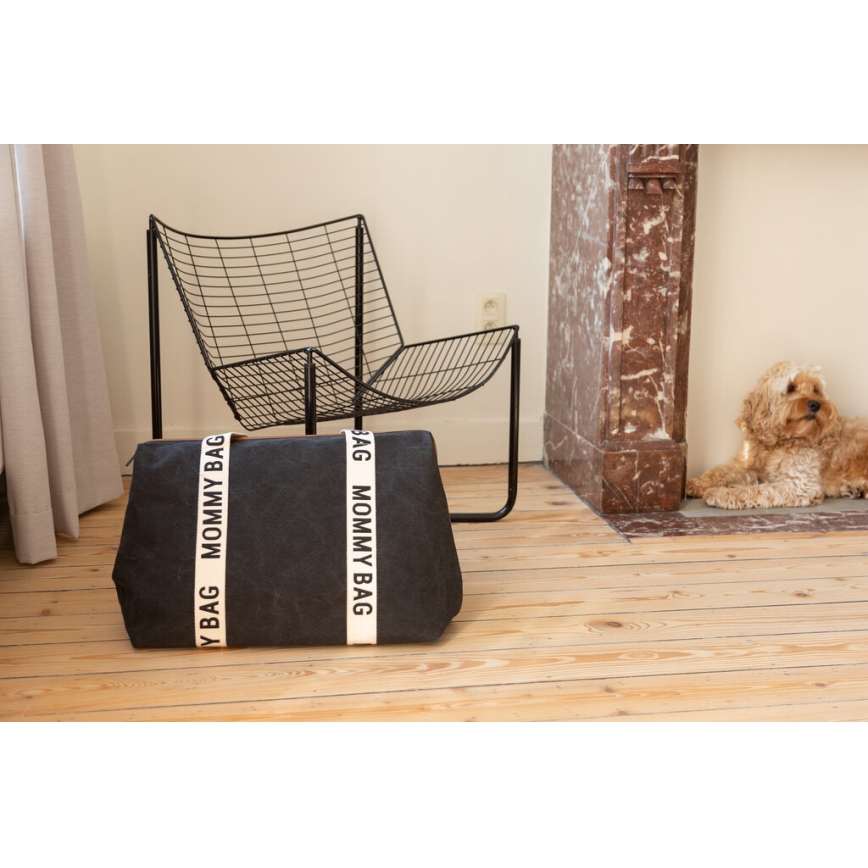 Childhome - Vystymo krepšys MOMMY BAG juoda