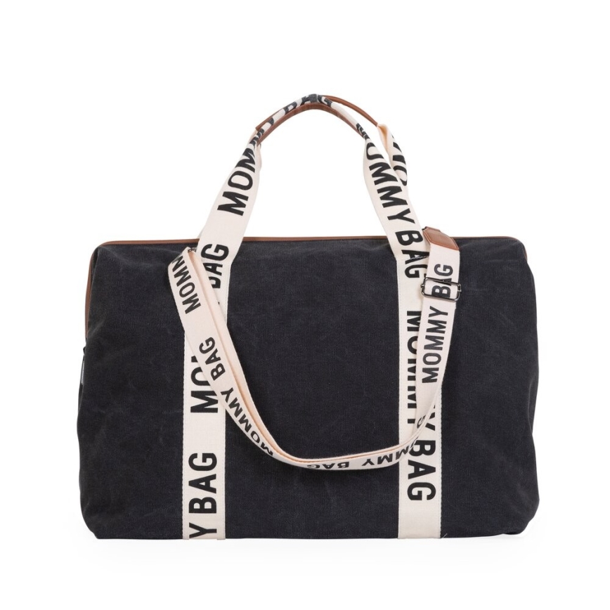 Childhome - Vystymo krepšys MOMMY BAG juoda