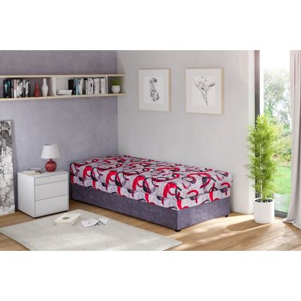 Čiužinys su talpia dėže ESTEL 90x200 cm pilkas
