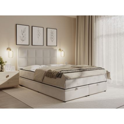 Čiužinys lova su čiužiniais ir daiktadėže GRACE 180x200 cm smėlio spalvos