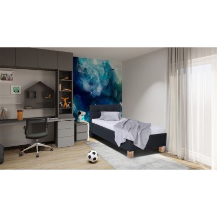 Čiužinys su čiužiniu ir daiktadėže MARIA ONE 90x200 cm antracito spalvos
