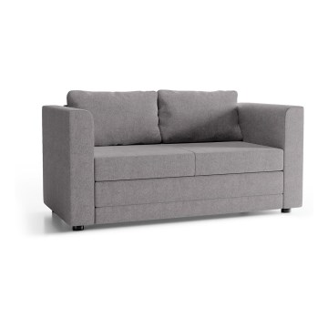 Čiužinys su miegama funkcija, dvivietė sofa su porankiais LAYLA pilka
