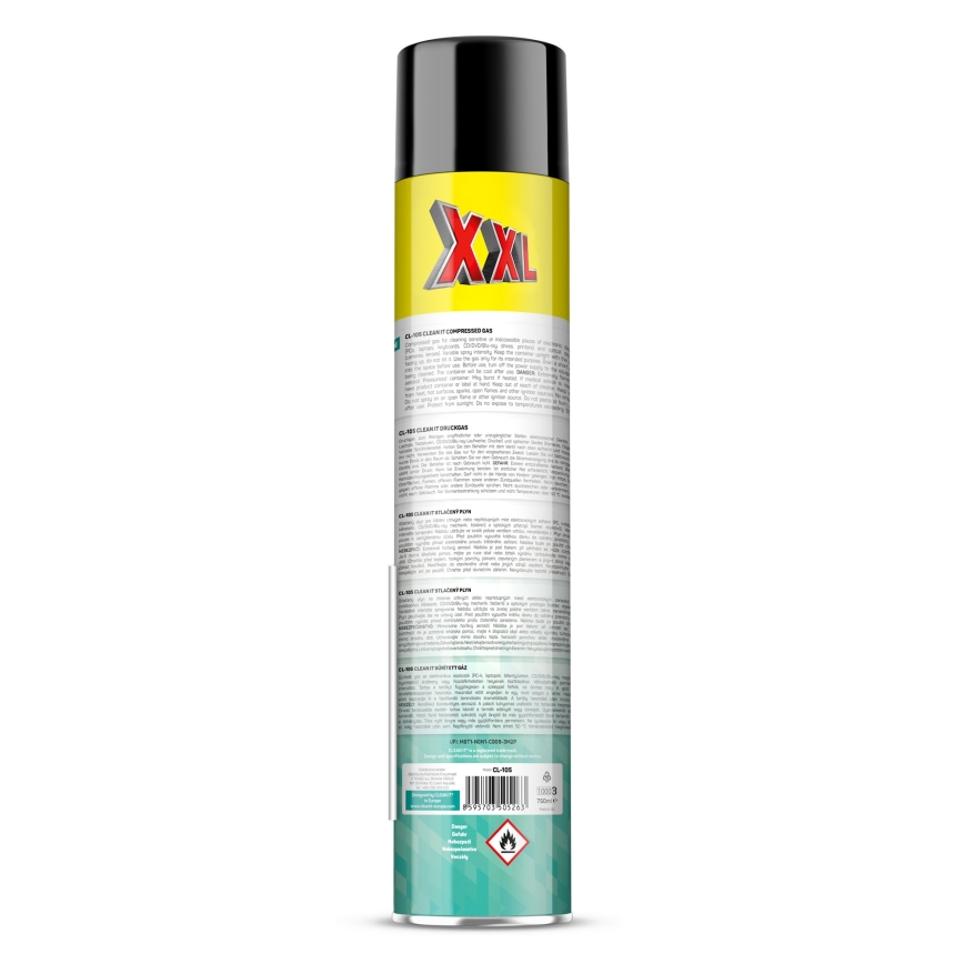 CLEAN IT CL-105 - Suslėgtos dujos elektroniniams prietaisams valyti 750 mm