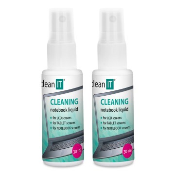 CLEAN IT CL-182 - Ekrano valymo tirpalas su šluoste 2x 30 mm